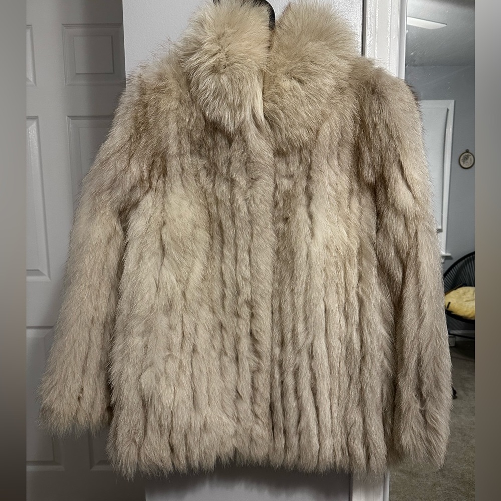Vintage Cream Fur Coat